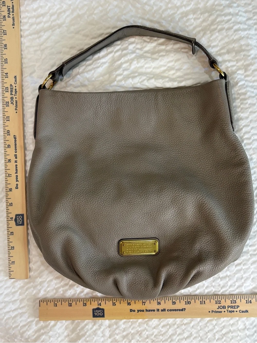 Marc Jacobs Classic Q Hillier Hobo Shoulder Bag wGold Plate GUC Clean Interior🌟